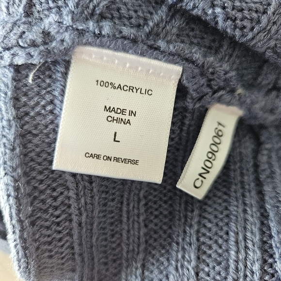 NY&CO Womens Oversized V-neck Sweater Sz Large NWT - Picture 10 of 10